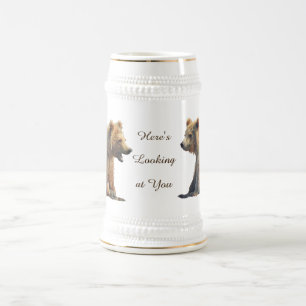 Stiel mit Grizzeln Bierglas