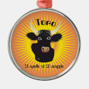 Stier 21. April bis 20. Mai Ornament Aus Metall