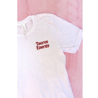 Stier Astrologie-Shirt mit Stickerei als Geschenk  Besticktes T-Shirt