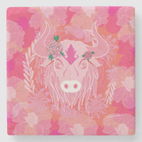 Stier, Blüte des Lebens, Blau, Mandala, Zen, Chakr