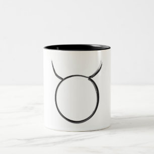 Stier Das Sternzeichen Minimal Astrologie Zweifarbige Tasse