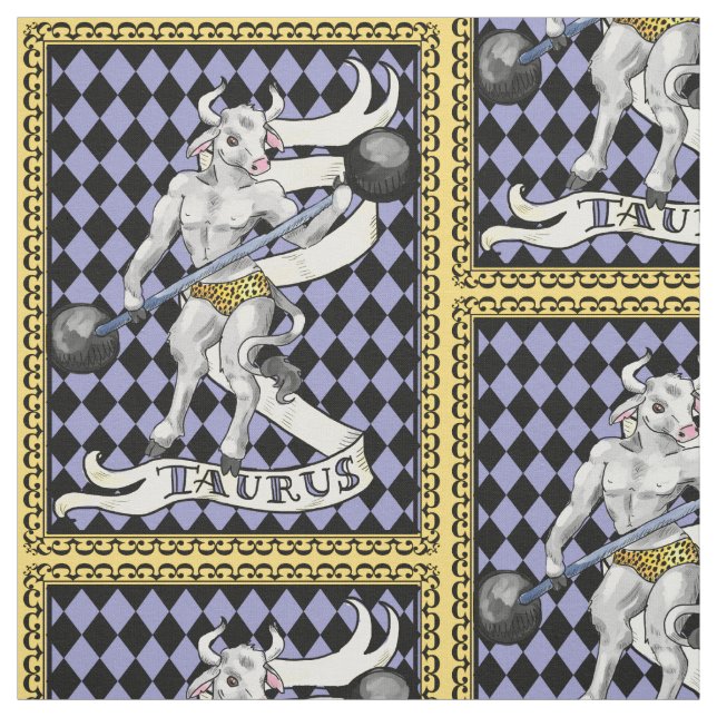 Stier das Stier minotaur Mannsgewebe Stoff (Muster)