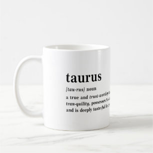 Stier Definition Ästhetik Astrologie Geschenk Kaffeetasse