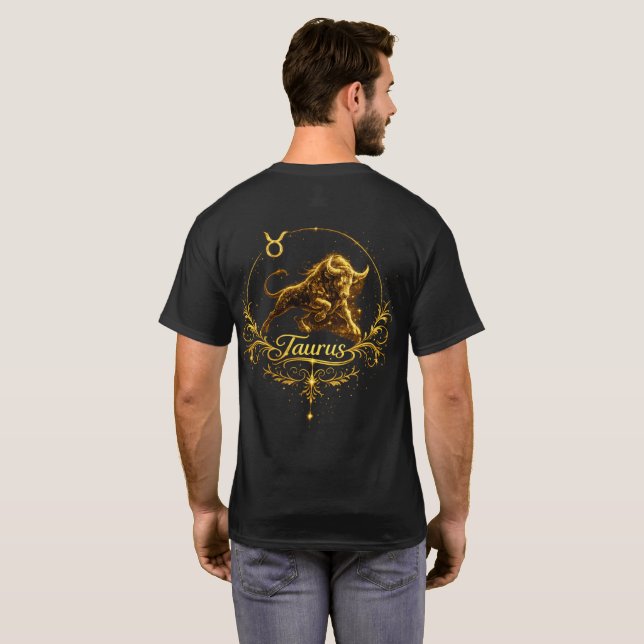 Stier Einzigartiges Sternzeichen, Sternzeichen  T-Shirt (Schwarz voll)