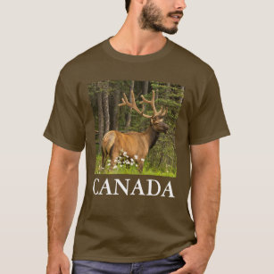 Stier-Elche im Samt, Kanada T-Shirt