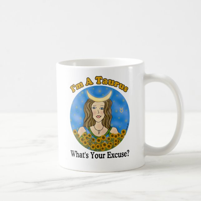 Stier-Entschuldigungs-Tasse Kaffeetasse (Rechts)
