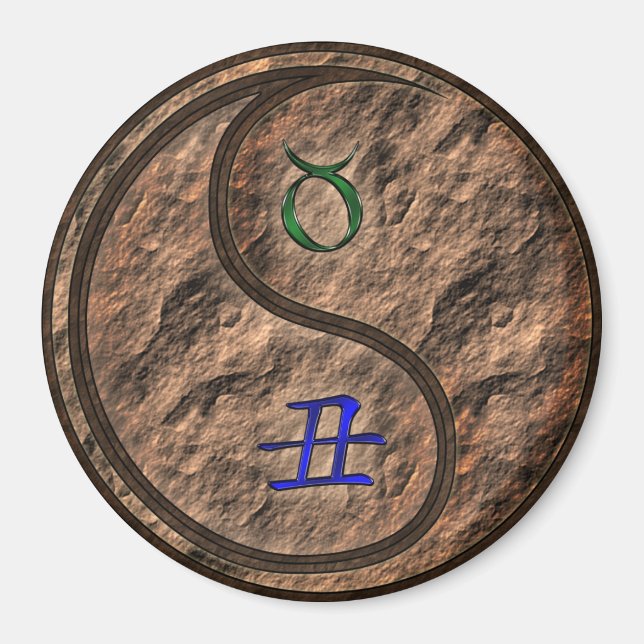 Stier & Erde Ochse Magnet (Vorne)