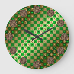 Stier & Erde Ratte Große Wanduhr