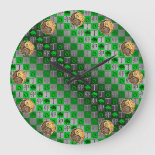 Stier & Feuer Kaninchen Große Wanduhr