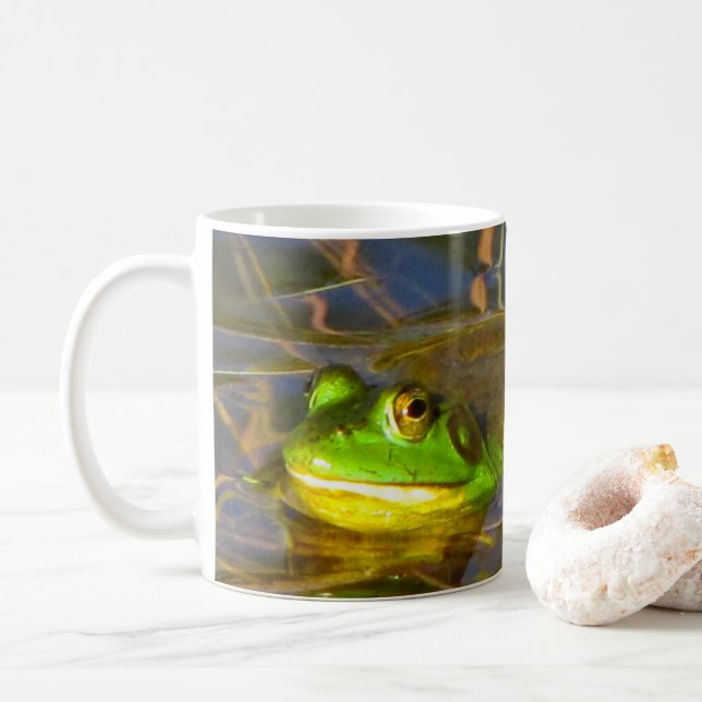 Stier-Frosch-Tasse Kaffeetasse (Mit Donut)