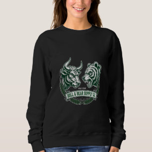 Stier gegen Bär Showdown — Trader Frauen Sweatshirt
