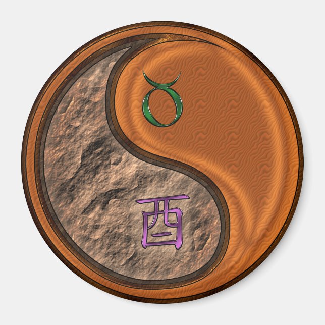 Stier & Holz Hahn Magnet (Vorne)