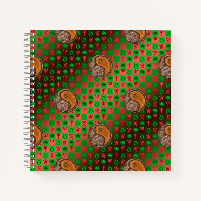 Stier & Holz Tiger Notizbuch (Vorderseite)