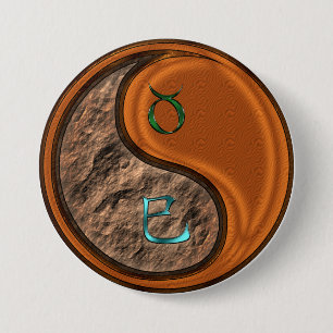 Stier & Holzschlange Button