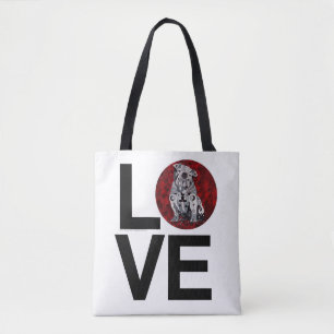Stier-HundeLiebe-Taschen-Tasche Tasche