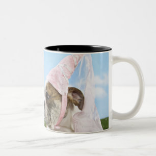 Stier-Hundewelpenprinzessin Zweifarbige Tasse