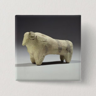 Stier in der Ubaid Art, c.4000-3500 BC (terracott Button