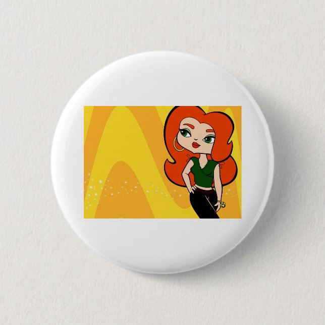 Stier-Knopf Button (Vorderseite)