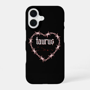 Stier Konstellation Gothic Edgy Geburtstag iPhone 16 Hülle