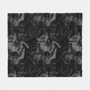 Stier-Konstellation Hevelius Dekor 1690 Fleecedecke