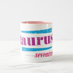 Stier lila zweifarbige tasse