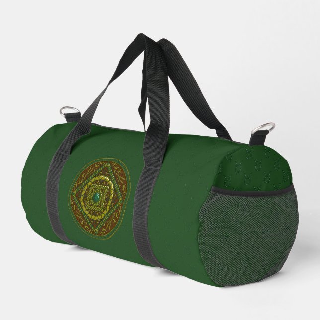 Stier Mandala  Duffle Bag (Rechte Ecke)