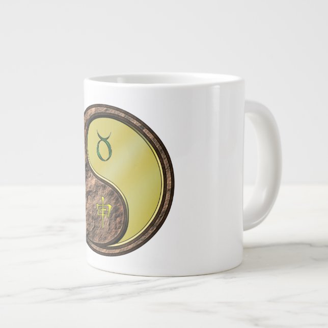 Stier & Metallaffe Jumbo-Tasse (Vorderseite Rechts)