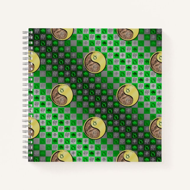 Stier & Metallinchen Notizbuch (Vorderseite)