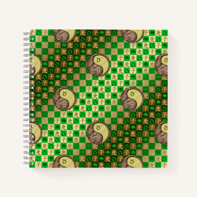 Stier & Metallratte Notizbuch (Vorderseite)