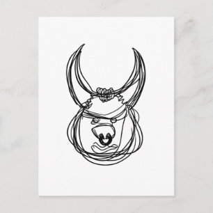 Stier Postkarte