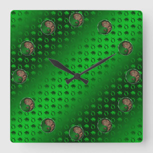 Stier Quadratische Wanduhr
