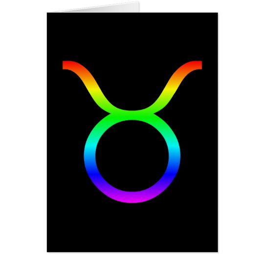 Stier-Regenbogen Karte