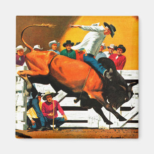 Stier-Reiten durch Fred Ludekens Magnet