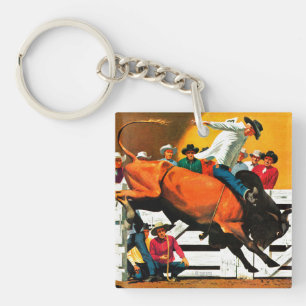 Stier-Reiten durch Fred Ludekens Schlüsselanhänger
