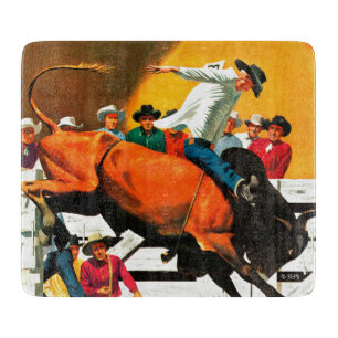 Stier-Reiten durch Fred Ludekens Schneidebrett