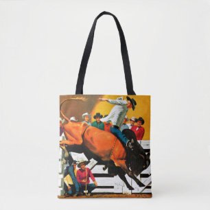 Stier-Reiten durch Fred Ludekens Tasche
