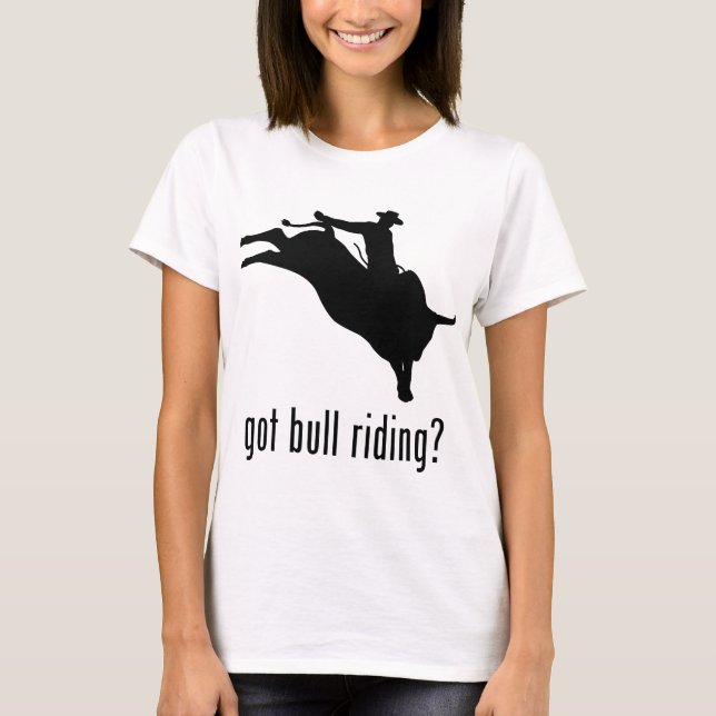 Stier-Reiten T-Shirt (Vorderseite)