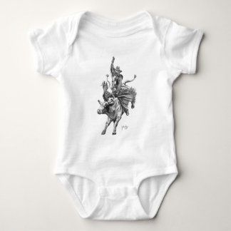 Stier-Reiter Baby Strampler