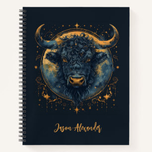 Stier Schule Notizbuch Toro Taurus Sternzeichen