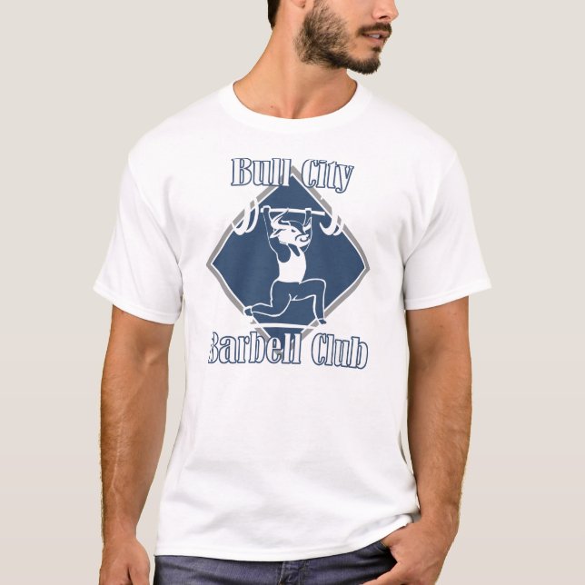 Stier-Stadtbarbell-Verein-T - Shirt (Vorderseite)