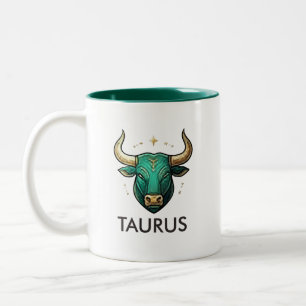 Stier-Sternzeichen Astrologie Geburtstag-Kaffeetas Zweifarbige Tasse