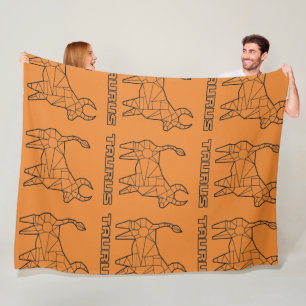Stier-Sternzeichen-Decke (Transparent) Fleecedecke