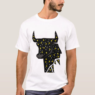 Stier-Sternzeichen-Galaxie-Bulle-Kunstwerk T-Shirt