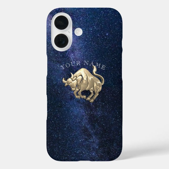 Stier-Sternzeichen iPhone 16 Hülle (Rückseite)