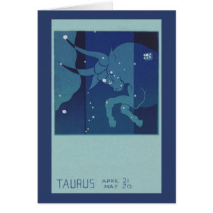 Stier Stier Konstellation Vintage Zodiac Astrologi