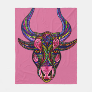 Stier-Symbol Fleecedecke