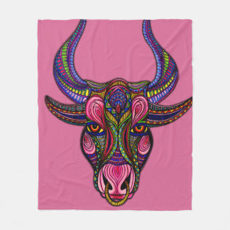Stier-Symbol Fleecedecke