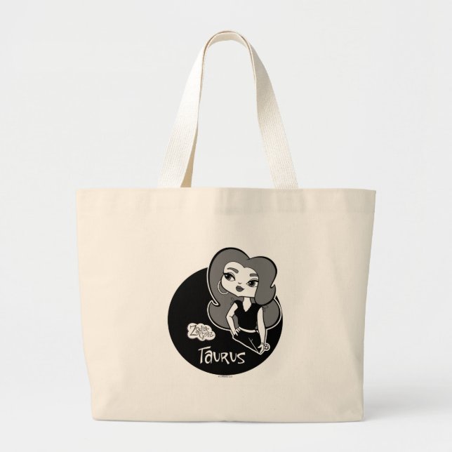 Stier-Taschen-Tasche Jumbo Stoffbeutel (Vorne)