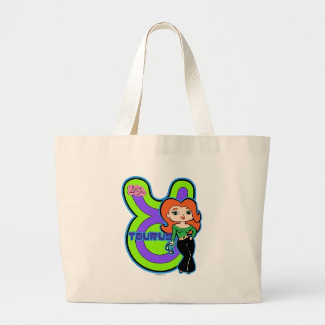 Stier-Taschen-Tasche Jumbo Stoffbeutel (Vorne)