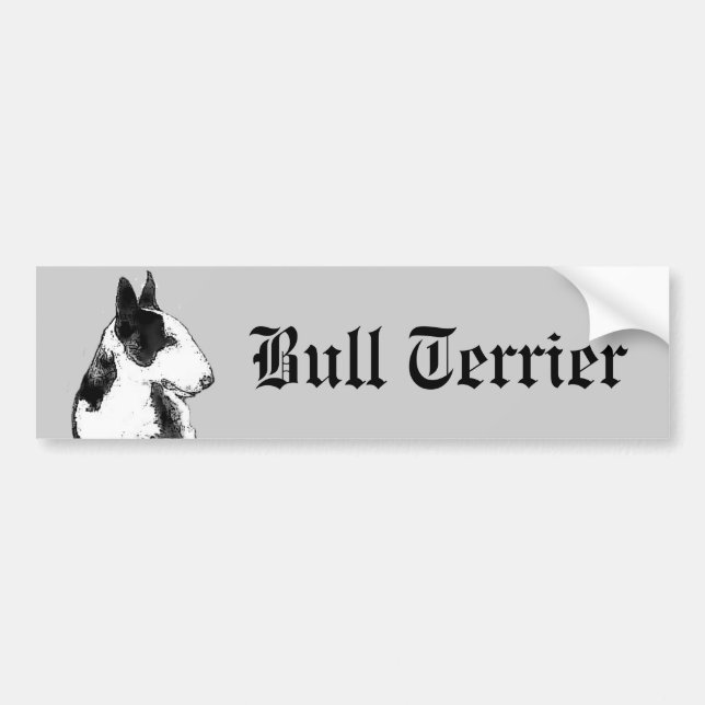 Stier-Terrier-Autoaufkleber Autoaufkleber (Vorne)